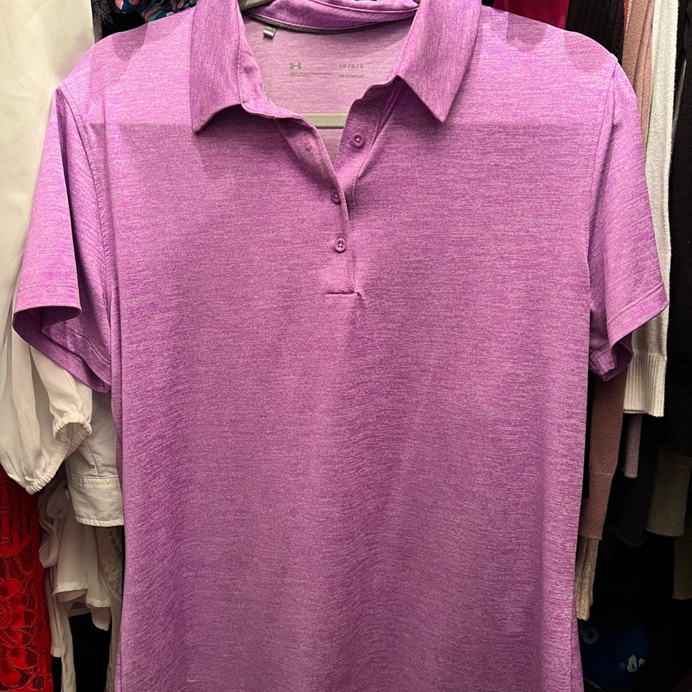 Under Armour Purple Collared shirt
